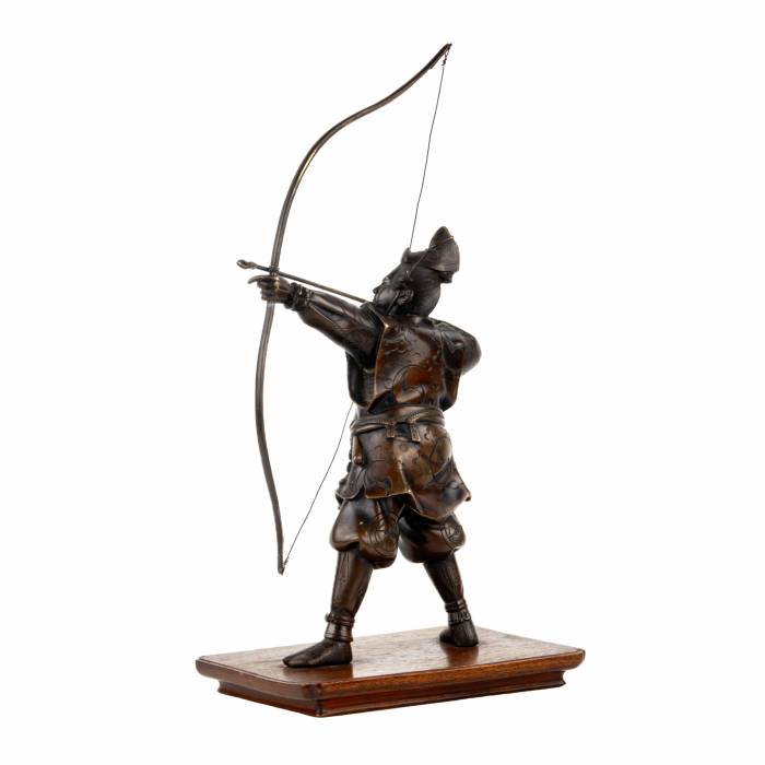 Bronze figure Archer.Japan. 20th century 