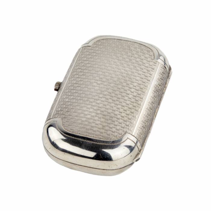 Russian, silver cigarette case. 19th century.