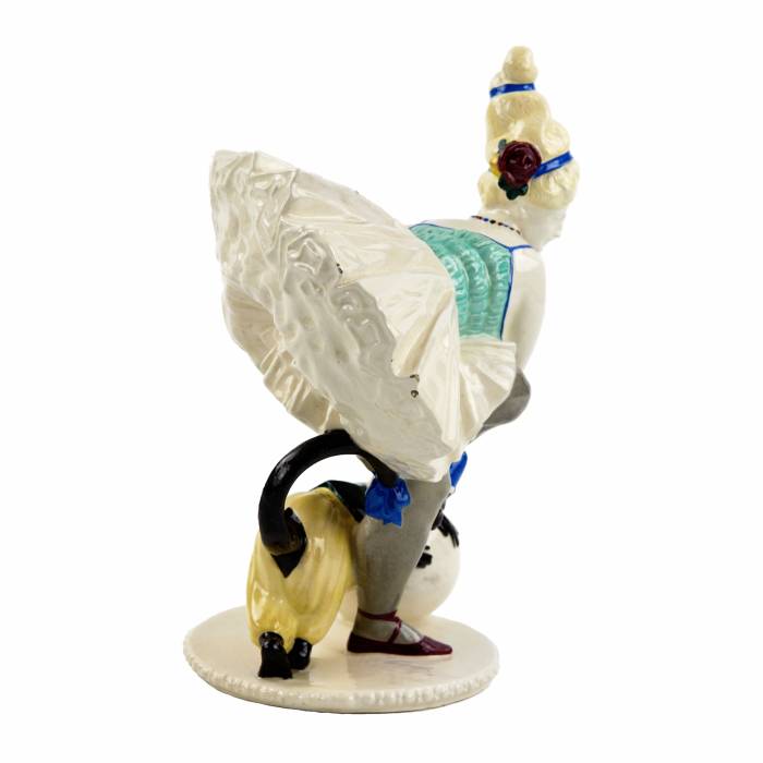 Faience figurine - In the circus arena. Anton Klieber. 1920s 