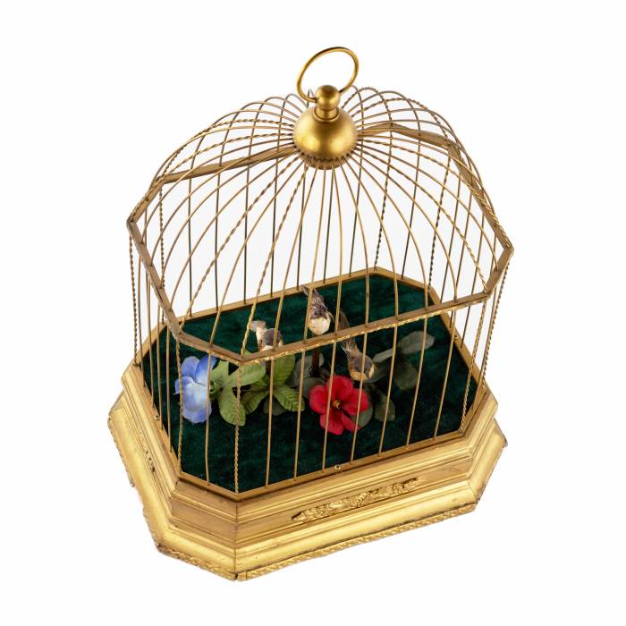 Musical toy - Cage with birds. 