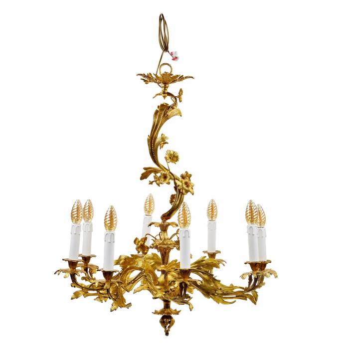Rococo chandelier. End of the 19th century. 