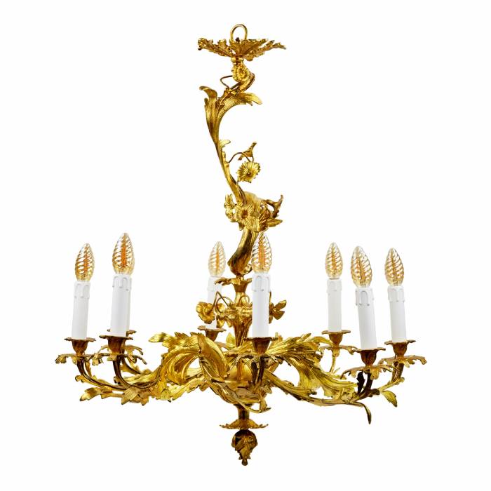 Rococo chandelier. End of the 19th century. 