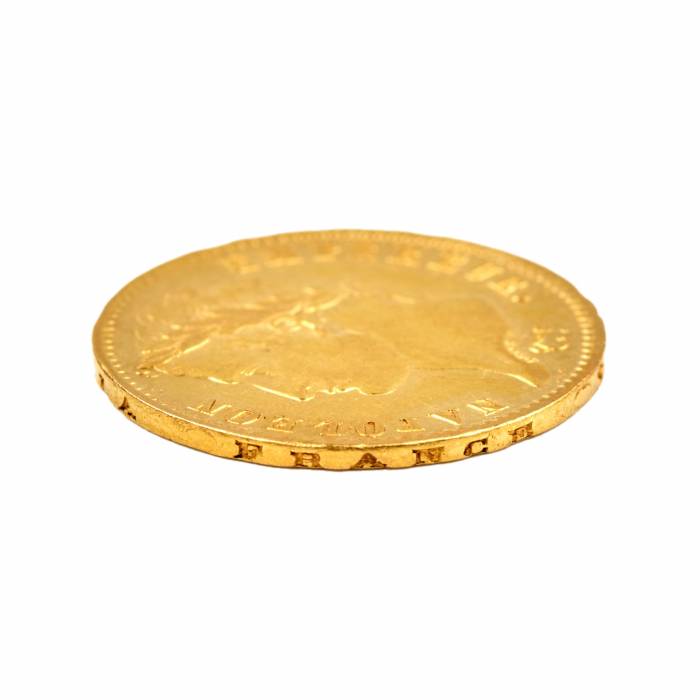 Золотая монета 20 Франков 1809 года.