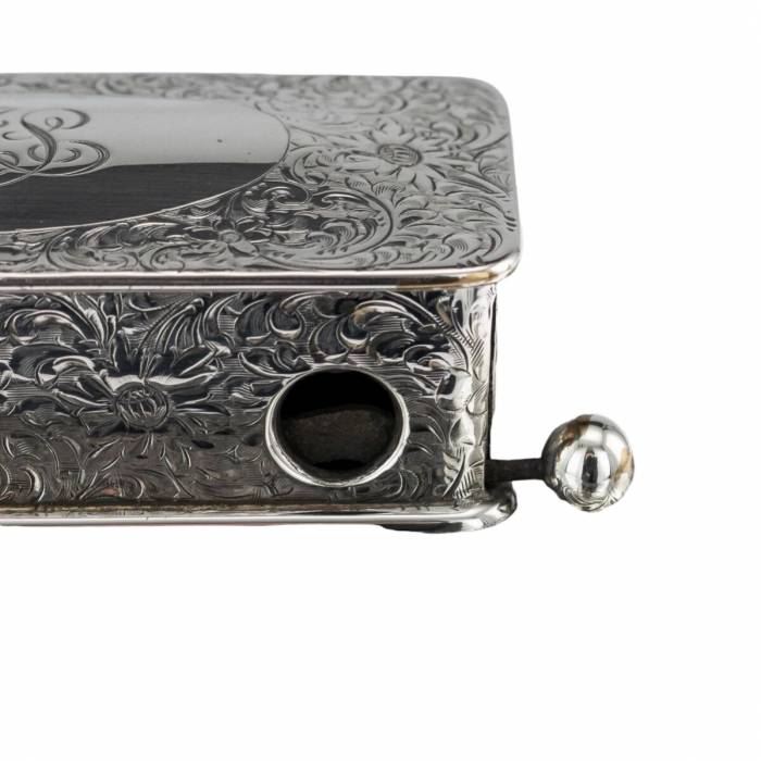 Boîte à cigares à trois niveaux en argent du XXe siècle Tiffany & Co. années 1920, 