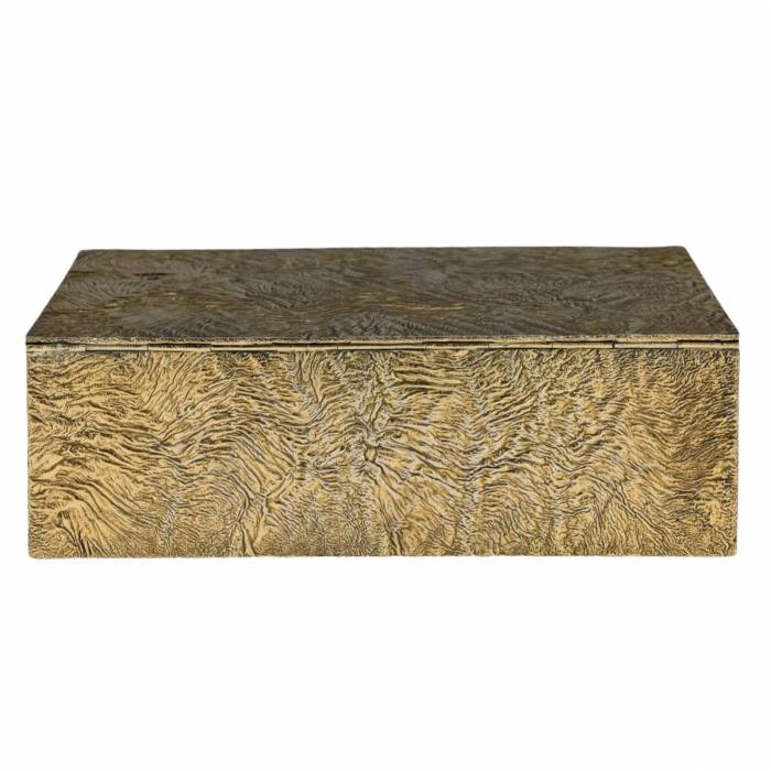 Gadsimta Tiffany & Co. Sudraba zeltīta cigāru kaste, tīrradnis. 