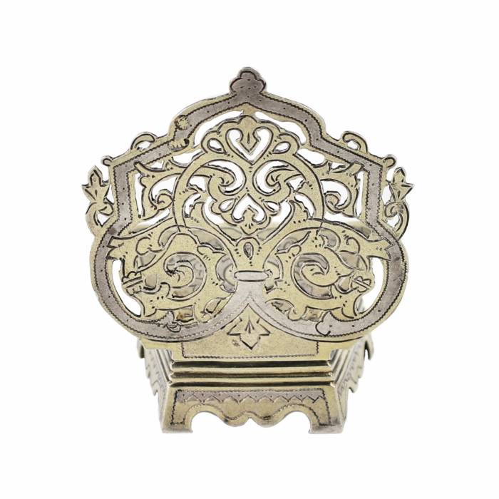 Salière en argent de style russe. Moscou, 1891. 