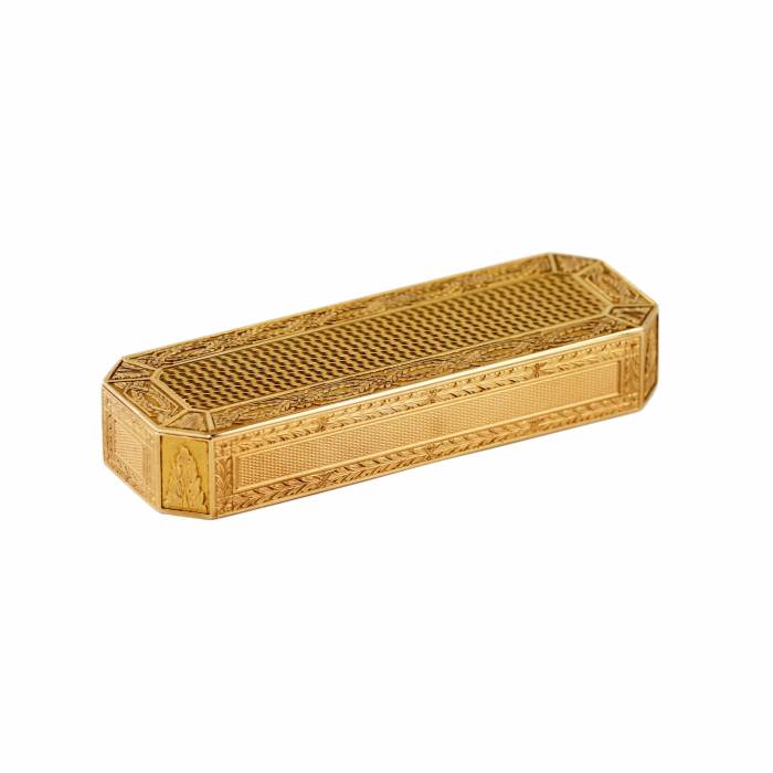 19th century French gold toothpick case. 