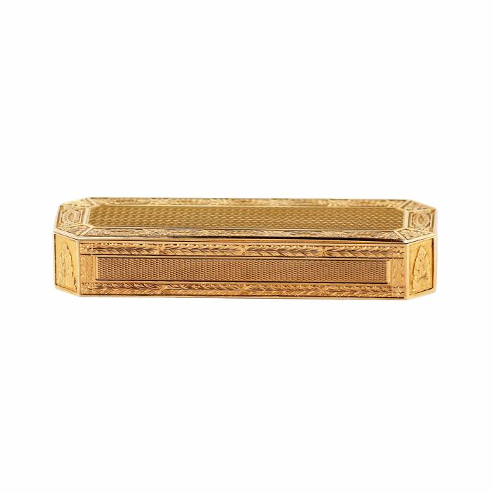 19th century French gold toothpick case. 