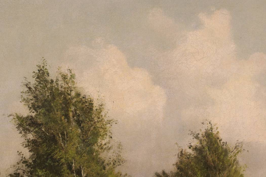 Painting Rural Landscape Mikhail Konstantinovich Klodt (1832-1902)