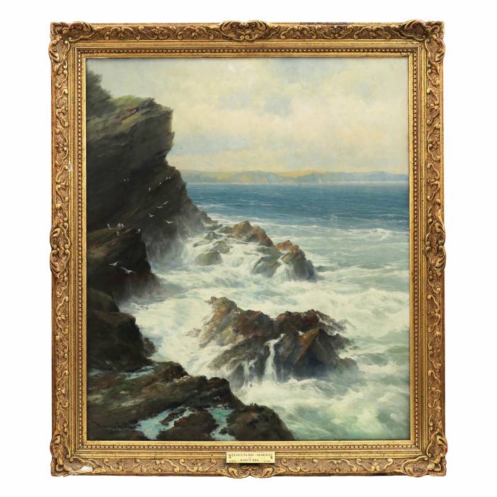 Pāris jūras ainavas. REGINALDS SMITS (1855-1925). Anglija. 