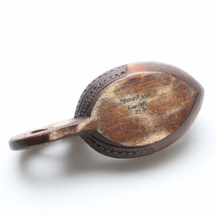 Russian wooden ladle for beer, kvass. Russia. 1914 