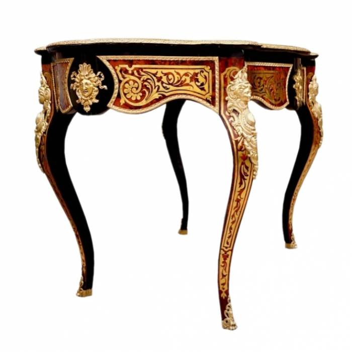 Table made in Boulle technique. 19th century 