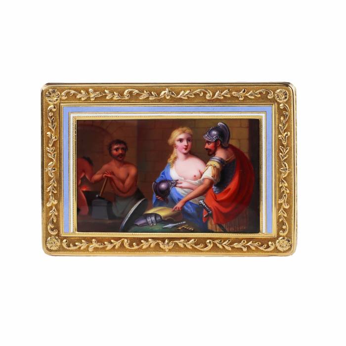 Snuffbox zeltā un emaljā, Augustin-Andre Egen, Parīze, 1798-1809 