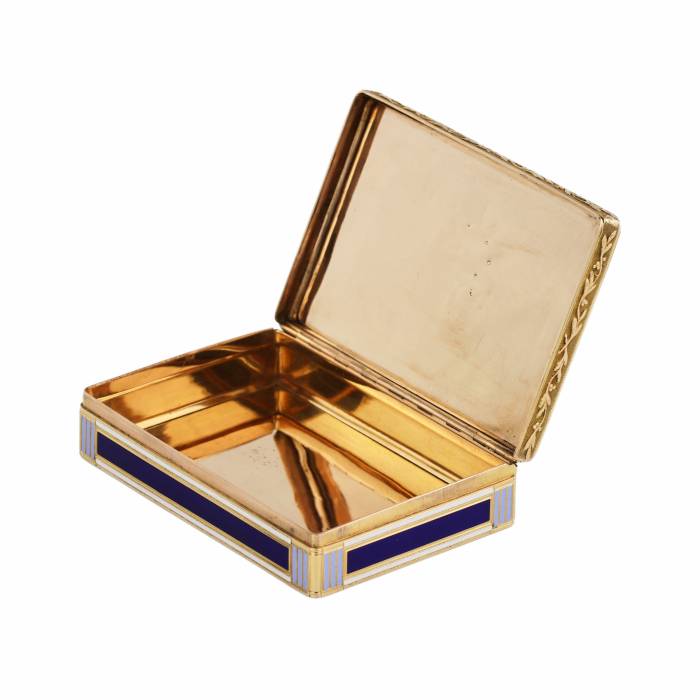 Snuffbox zeltā un emaljā, Augustin-Andre Egen, Parīze, 1798-1809 