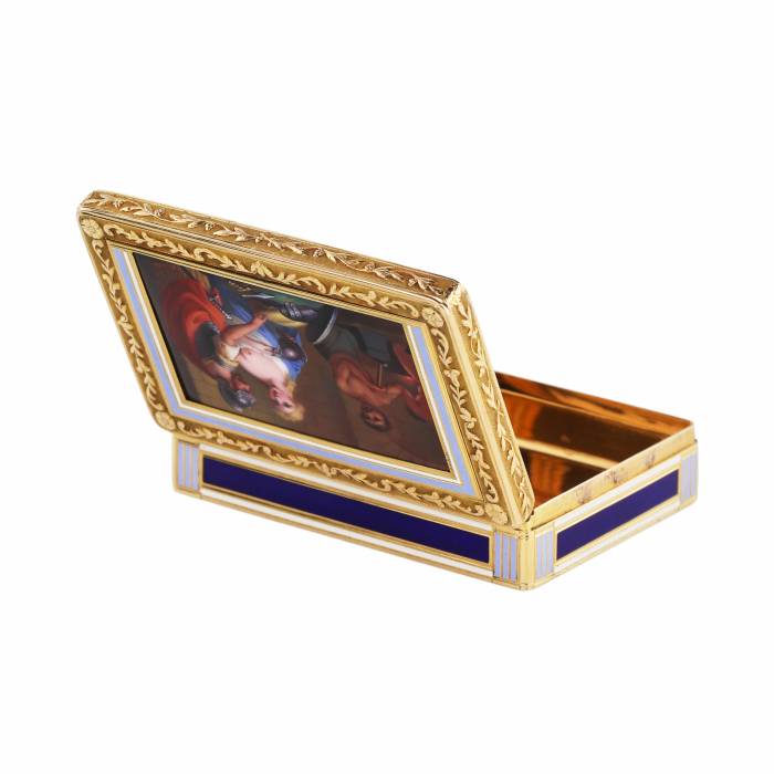 Snuffbox zeltā un emaljā, Augustin-Andre Egen, Parīze, 1798-1809 