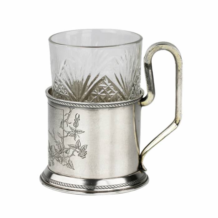 Russian, silver coaster of the turn of the 19th-20th centuries. 