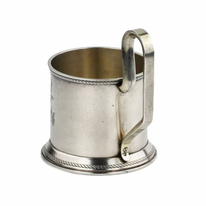 Russian, silver coaster of the turn of the 19th-20th centuries. 