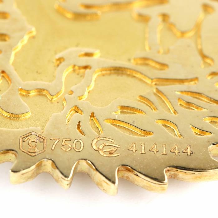 Carrera y Carrera. 18K gold pendant Lion. 