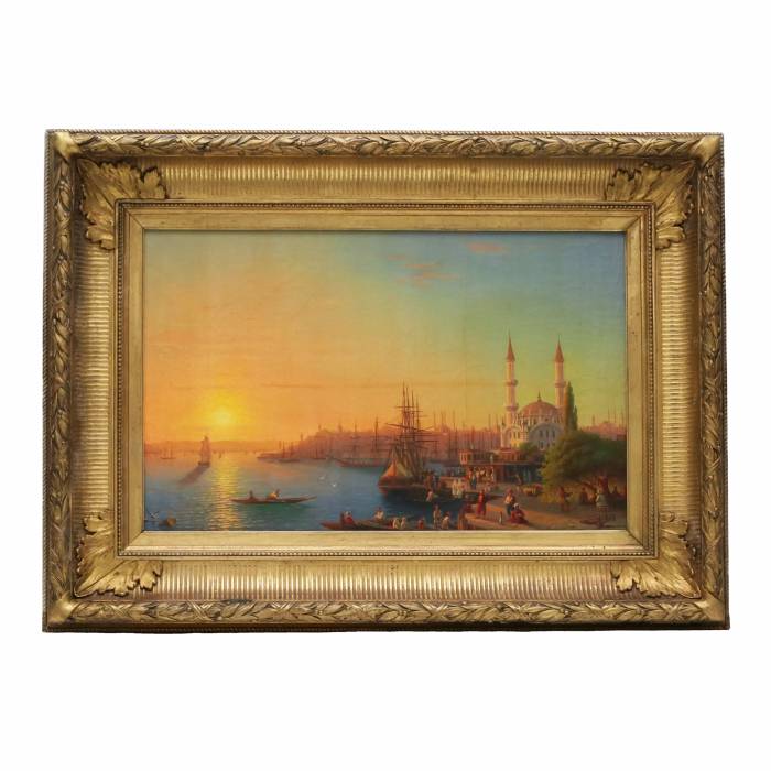 View of Constantinople and the Bosphorus. Studios I.K. Aivazovsky. 1856