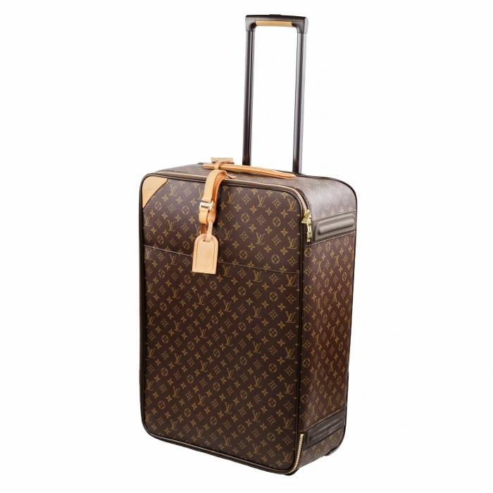 Кожаный, дорожный чемодан Louis Vuitton Monogram Pegase Legere 65 Suitcase.