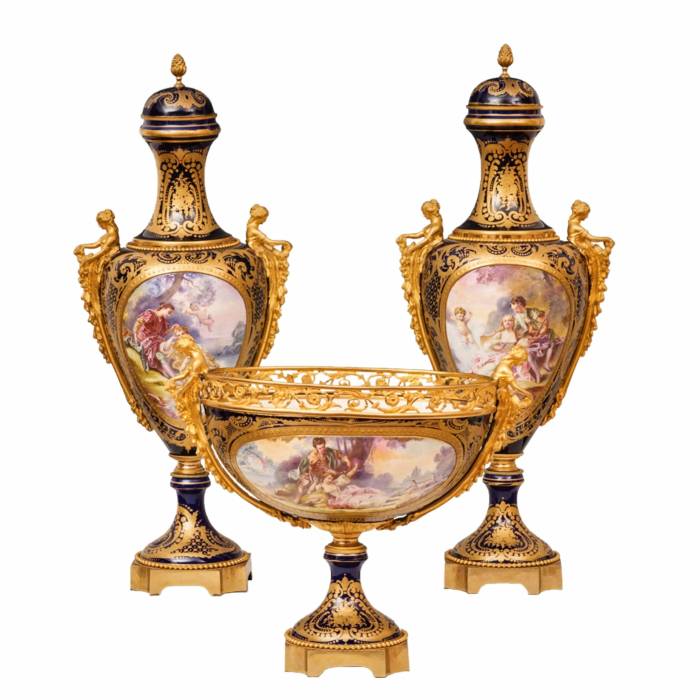 Porcelain set. Sevres. 19th century.