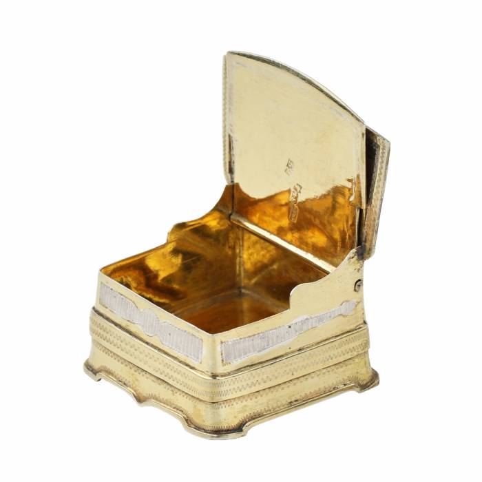 Silver salt shaker throne. 1857 