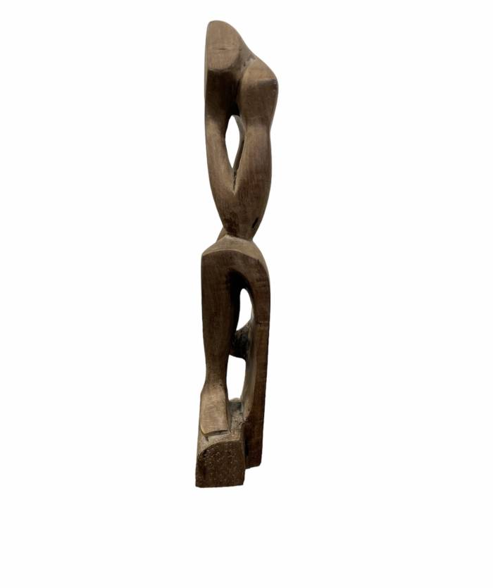 Festus O. Idehen (Festus O. Idehen), penseur africain, sculpture sur bois 