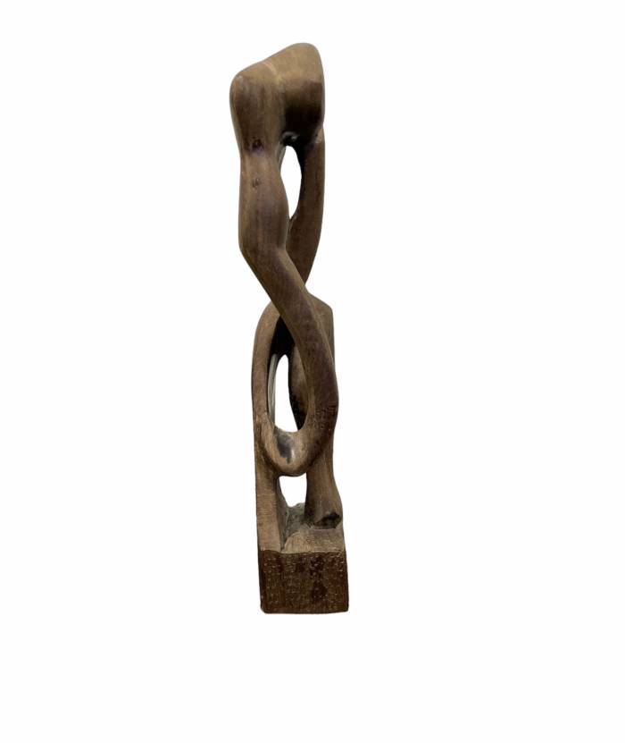 Festus O. Idehen (Festus O. Idehen), penseur africain, sculpture sur bois 