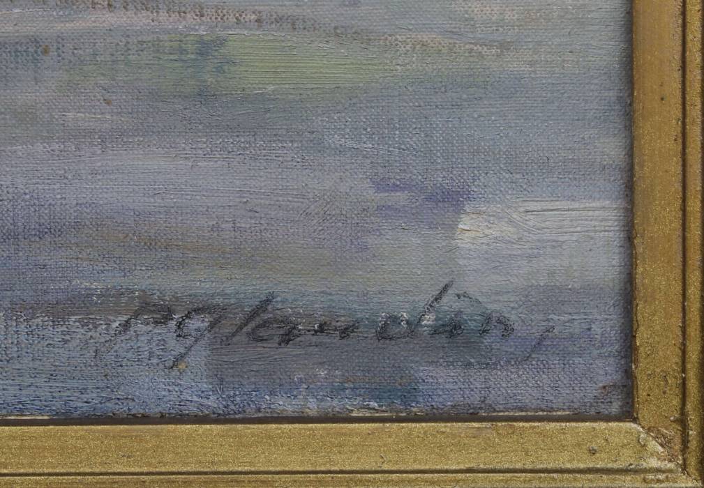 Landscape with a fisherman