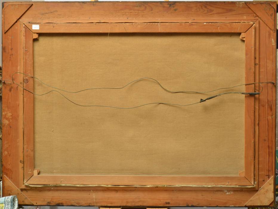 Paysage avec cerfs 