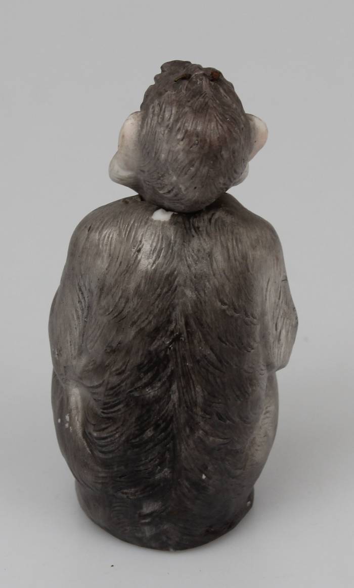 Porcelain figurine Monkey with moving head