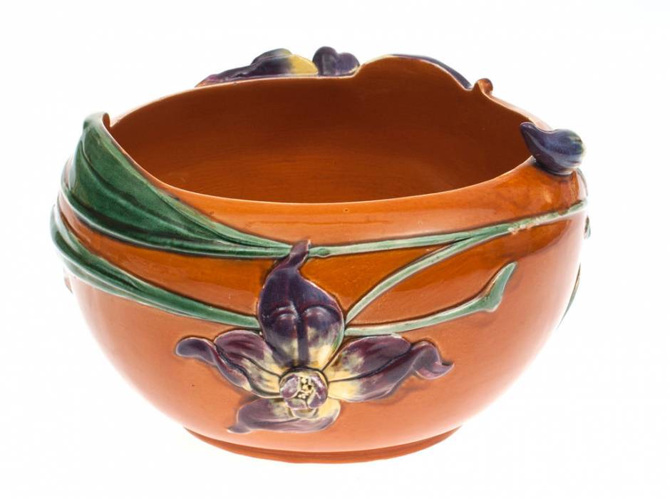 Vase en porcelaine `Fleurs` 
