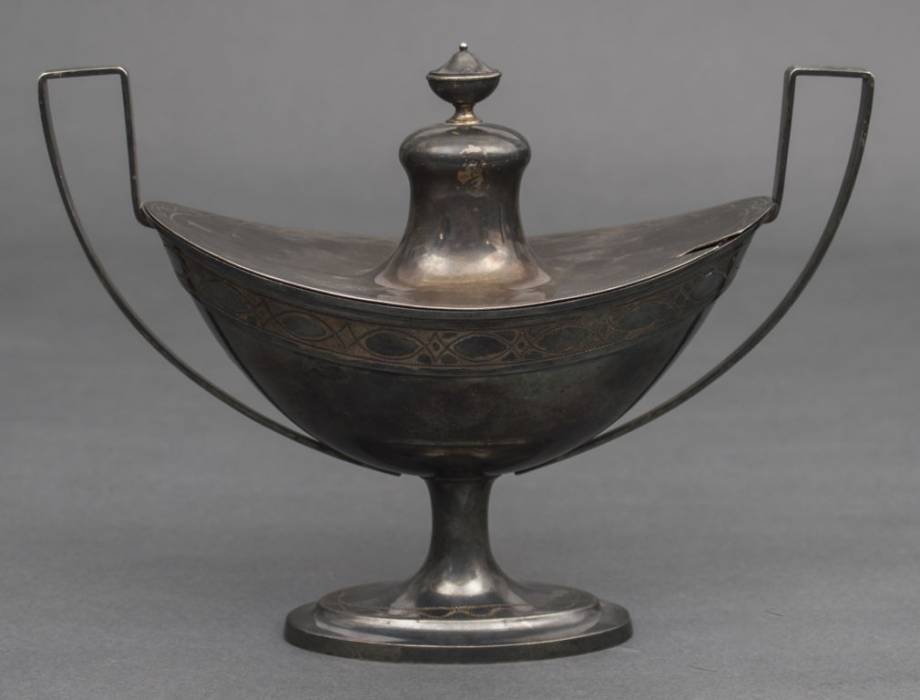 Silver utensil with lid