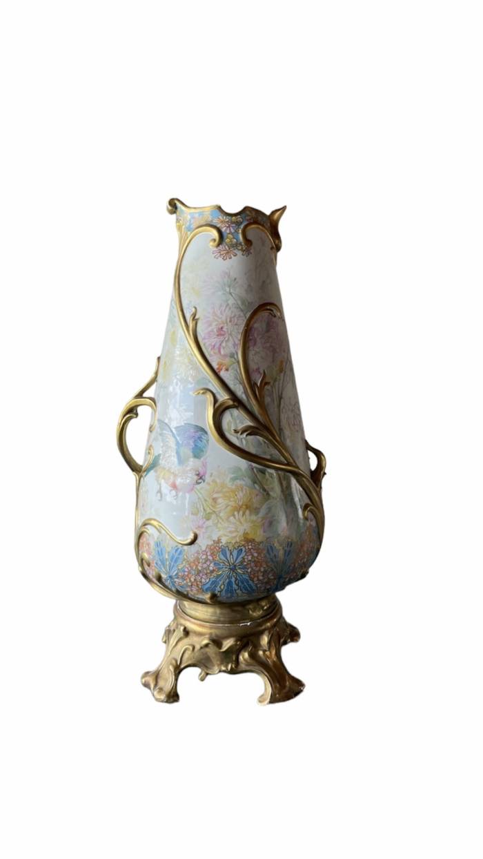 Yıldız Imperial Porcelain Factory, Porcelain Vase by Monsieur Narcice  Late 19th-Century Turkey .
