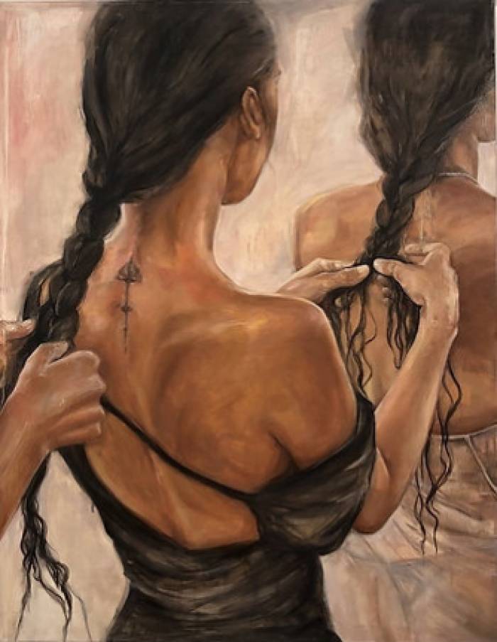  Meryem Tayganskaya, Akta glezna, Audekls, eļļa, 21. gadsimts 