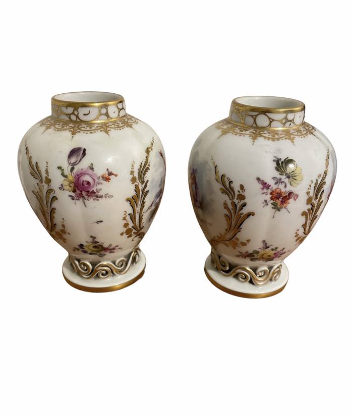 KPM - Putti Vases, 19th Century Porcelain, Germany