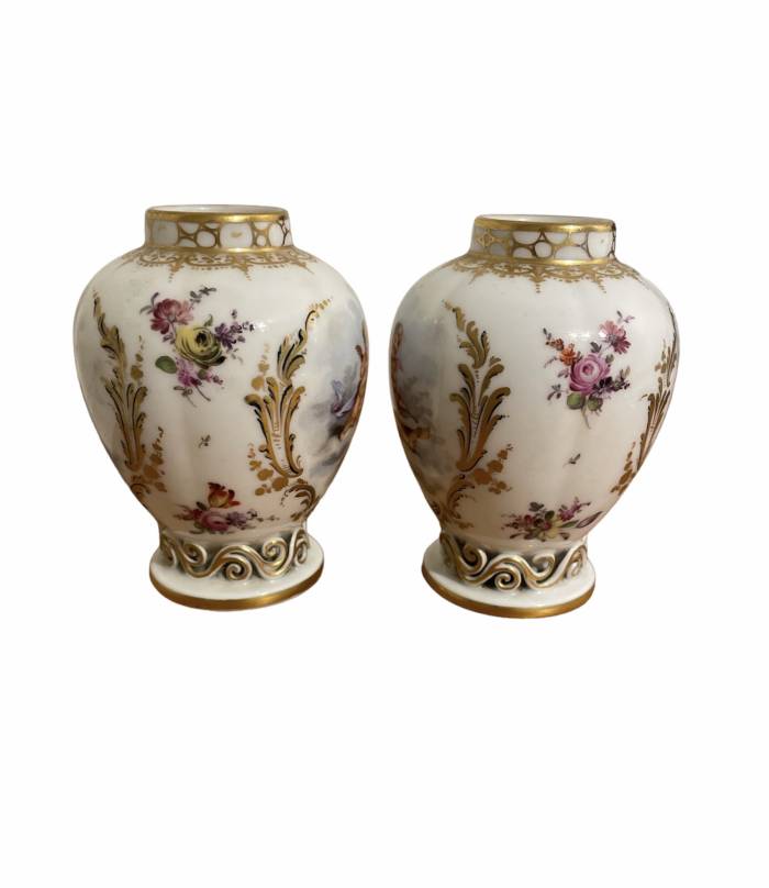 KPM - Putti Vases, 19th Century Porcelain, Germany