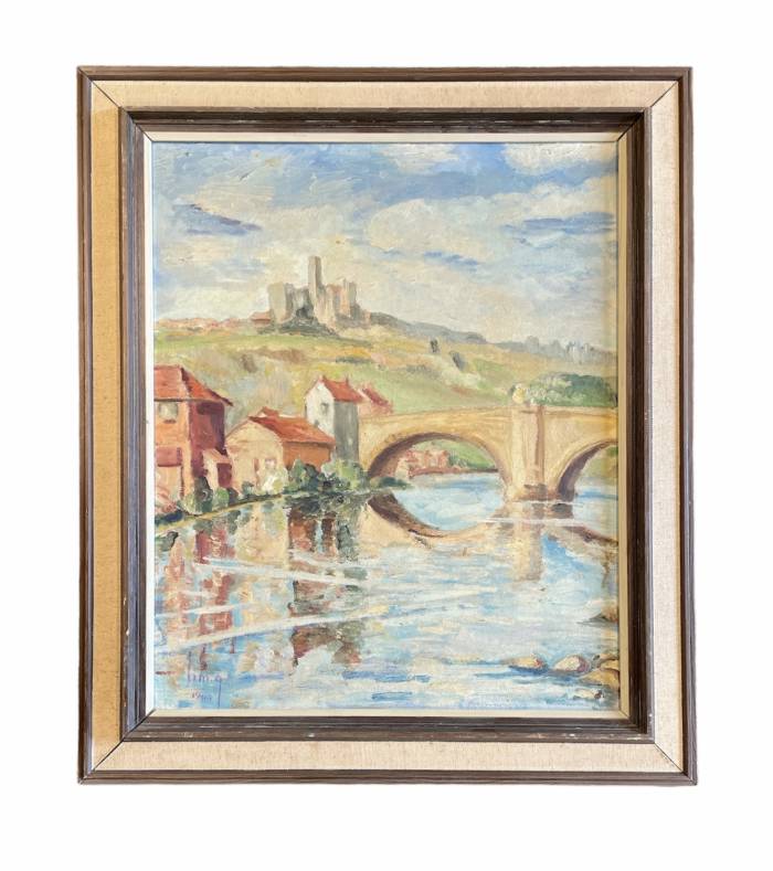Attributed to Hortense Mattice Gordon (Canadian, 1887–1961), Oil on Plate.