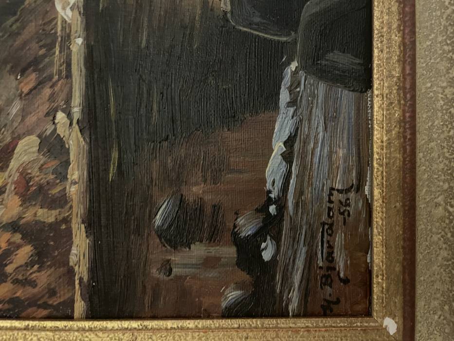 Осенний пейзаж, скандинавская школа, середина 20 века. 