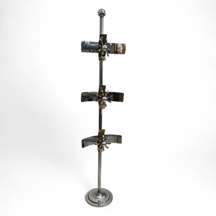 Rare Italian Space Age Floor Lamp with Floating Light Modules, 1970s