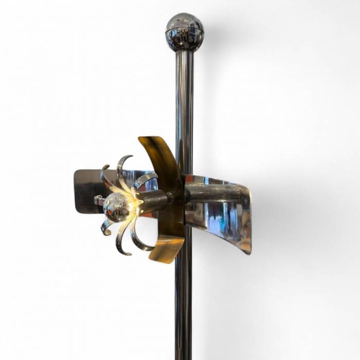 Rare Italian Space Age Floor Lamp with Floating Light Modules, 1970s