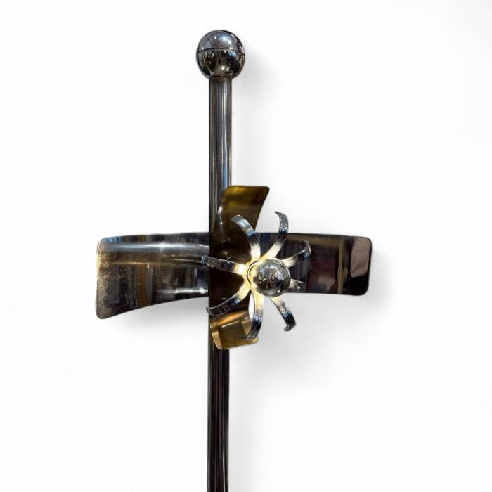 Rare Italian Space Age Floor Lamp with Floating Light Modules, 1970s