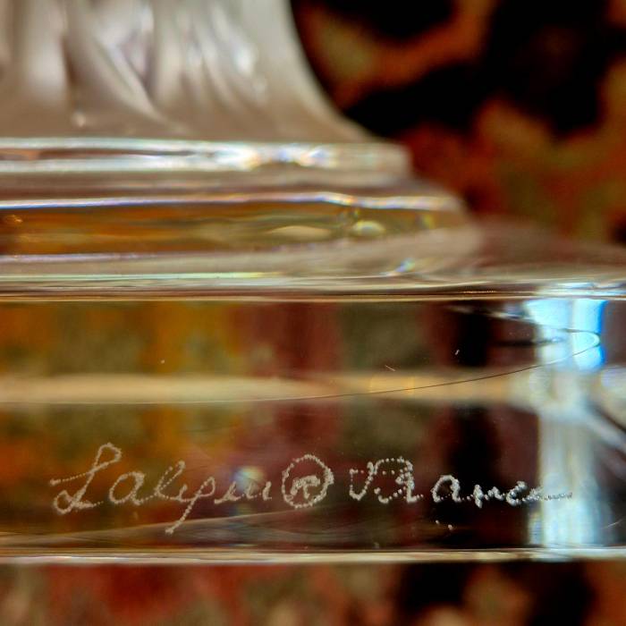Lalique Versailles Vase in Clear Crystal — France, 1939 Design, Circa 1990