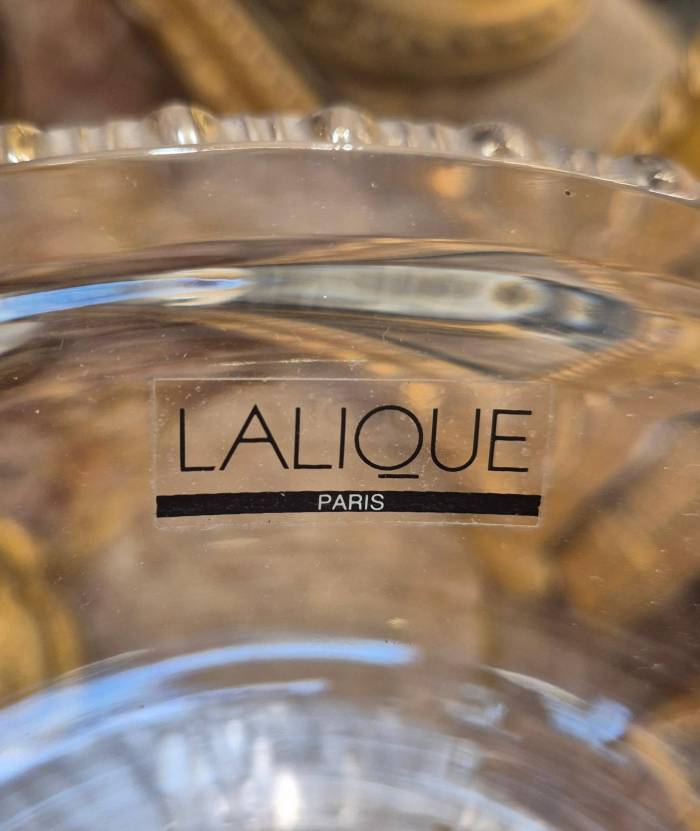 Lalique Versailles Vase in Clear Crystal — France, 1939 Design, Circa 1990