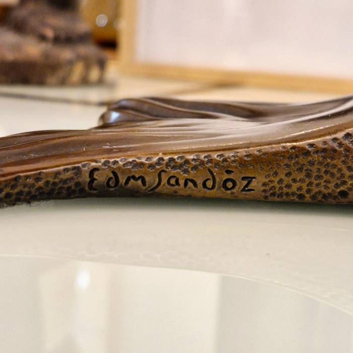 Edouard Marcel Sandoz, entwined carps, bronze, Susse Frères foundrymen, 1920