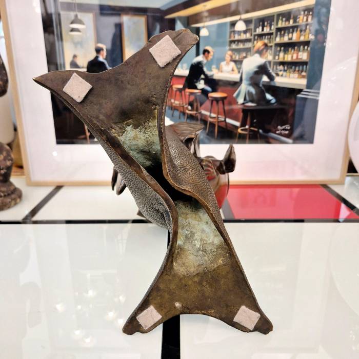 Edouard Marcel Sandoz, entwined carps, bronze, Susse Frères foundrymen, 1920
