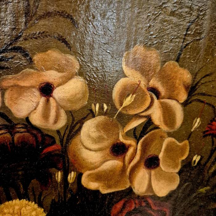 Still Life With Flowers, Signed Aurelia Riolso De Mortimer, Oil On Canvas, 1887
