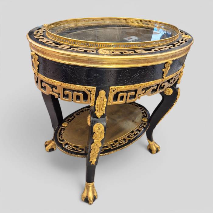 Maison ROMÉO champagne cooler, Wood and gilt bronze, circa 1970