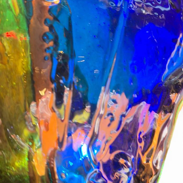 vase Sculpture in the spirit of Gae Aulenti, Murano, Italy, signed, circa 1990