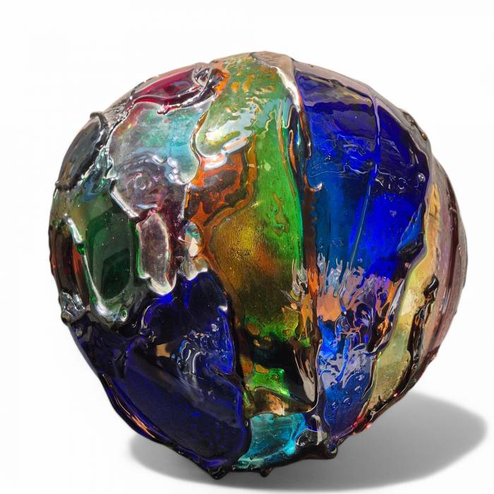 vase Sculpture in the spirit of Gae Aulenti, Murano, Italy, signed, circa 1990